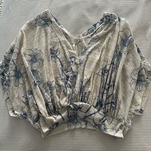 Free People Flowy Floral Top